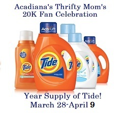 win a years supply of Tide 