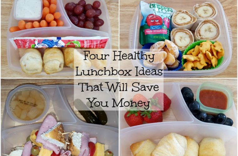 four healthy lunchbox