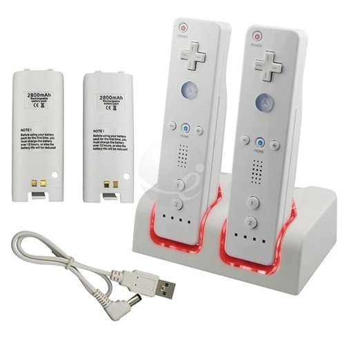 Dual Wii Remote Charging Station with Battery Packs ONLY $8.50 SHIPPED ...