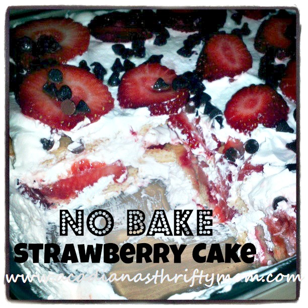 No bake strawberry icebox cake
