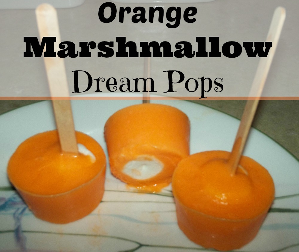 orange marshmallow pops