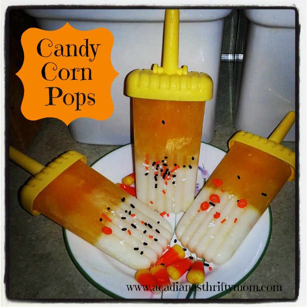 candy corn popsicles
