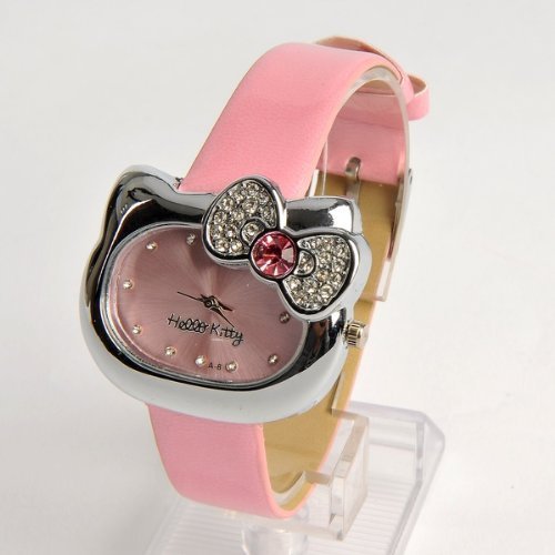 Hello Kitty Girls Wristwatch Pink ONLY $5.62 SHIPPED