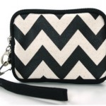 chevron wristlet