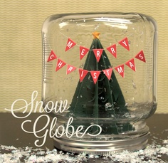 silhouette snow globe