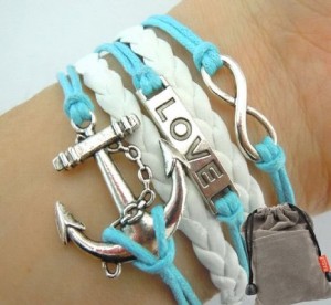 blue infinity bracelet