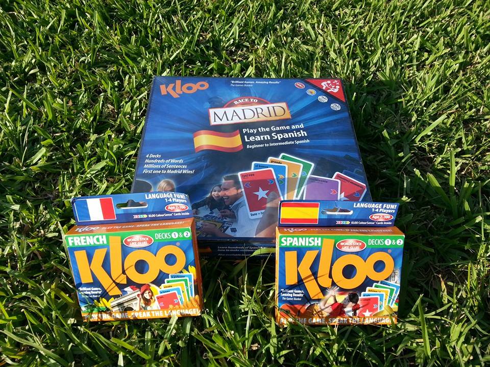 KLOO Games - Learn Spanish Games Packs 1 and 2 (Decks 1, 2, 3 & 4)