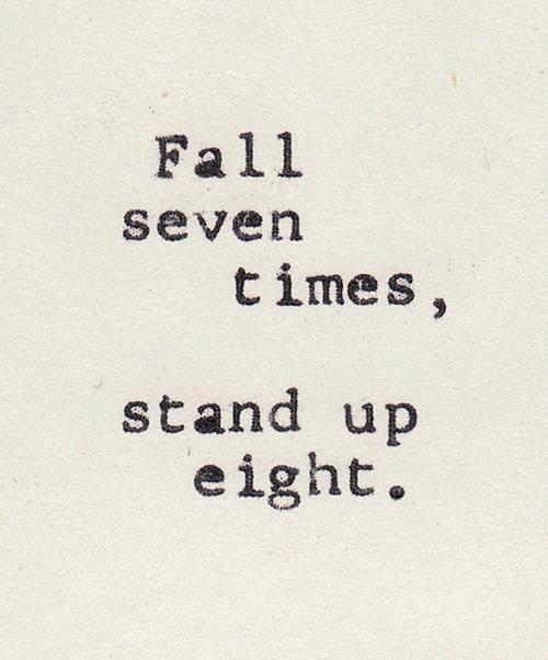 fall seven times