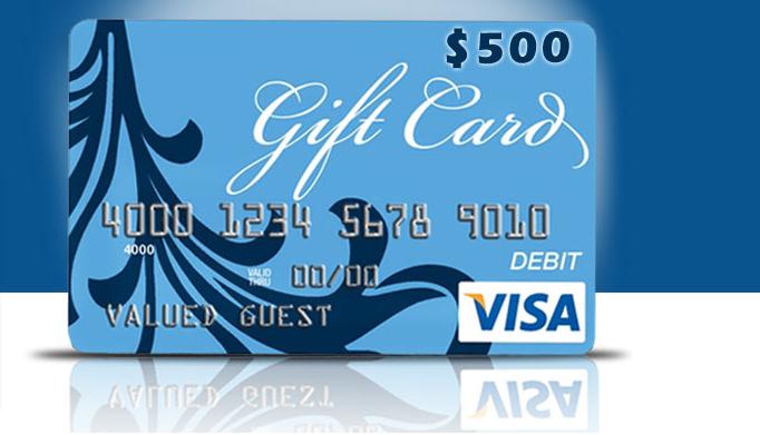visa gift card $500