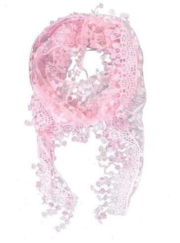 lace burnout scarf