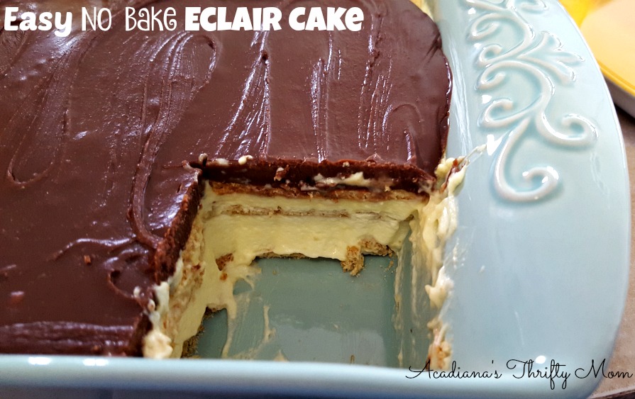 Easy No Bake Eclair Cake