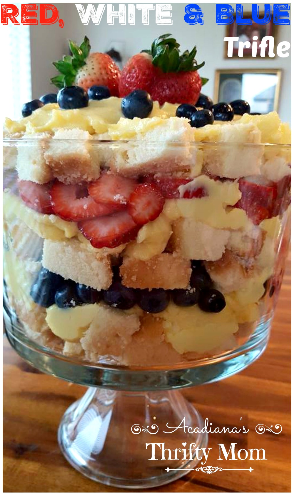 red white and blue trifle