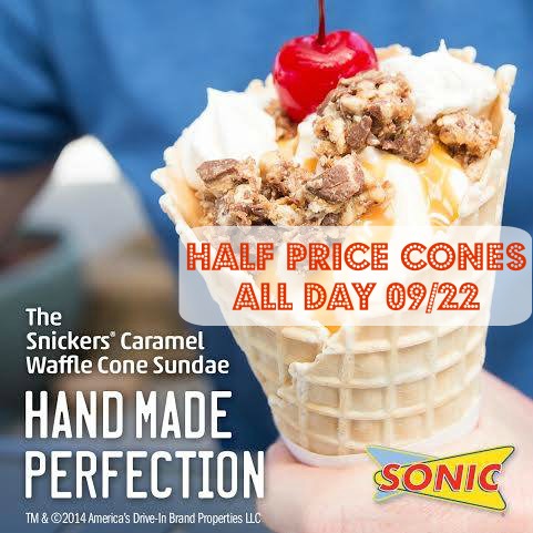 half price  cones