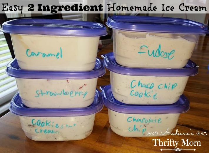 Easy 2 Ingredient Homemade Ice Cream