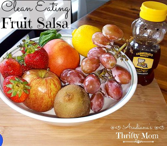 Clean Eating Fruit Salsa with Honey Cinnamon Tortillas #CleanEating