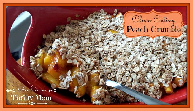 peach crumble