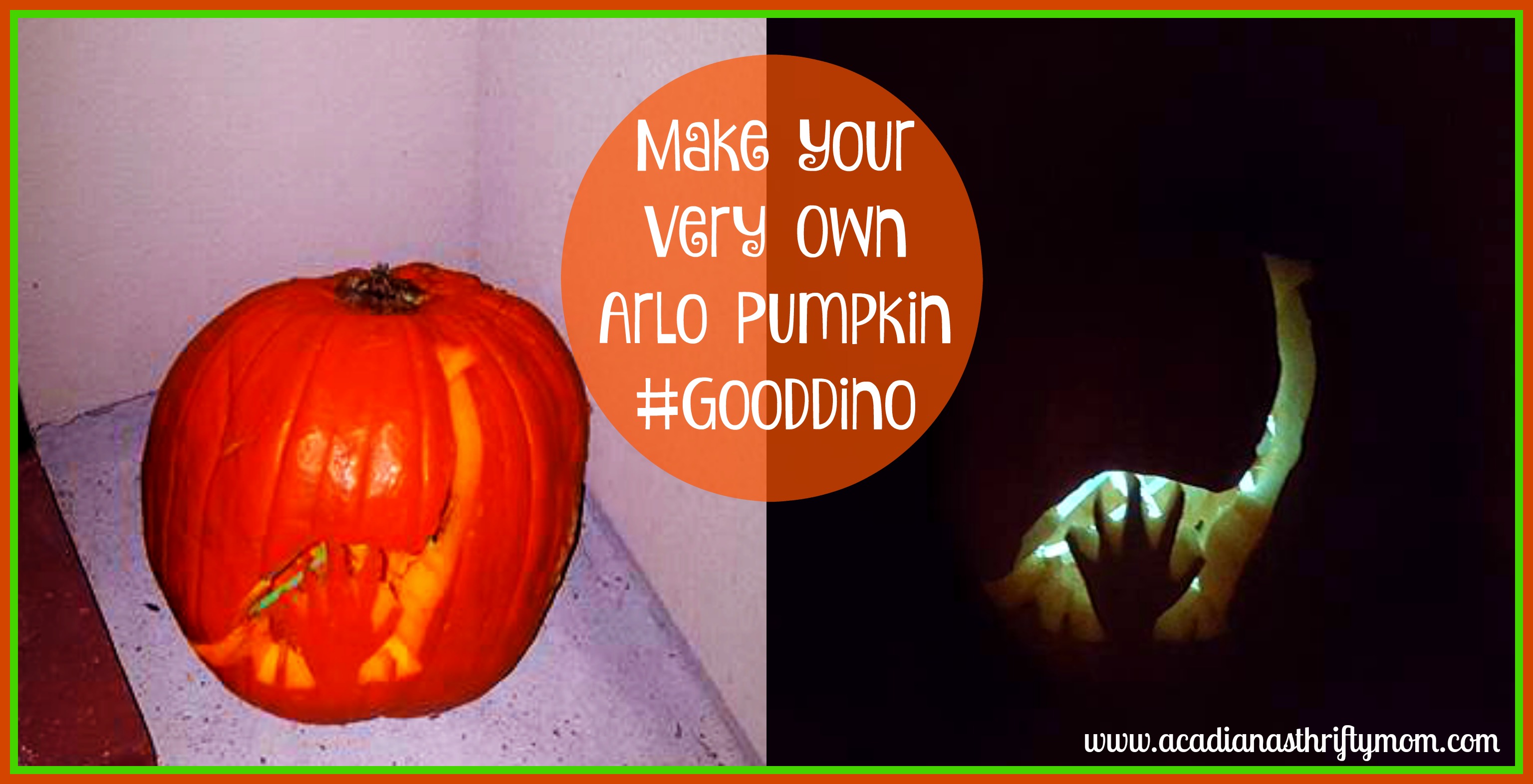 Make Your Very Own Arlo Pumpkin #GoodDino 