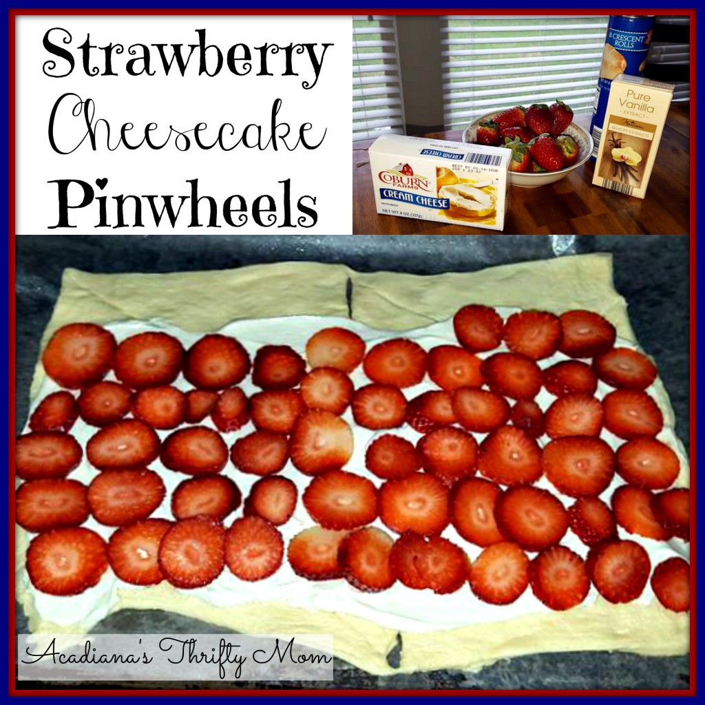 Easy Strawberry Cheesecake Pinwheels