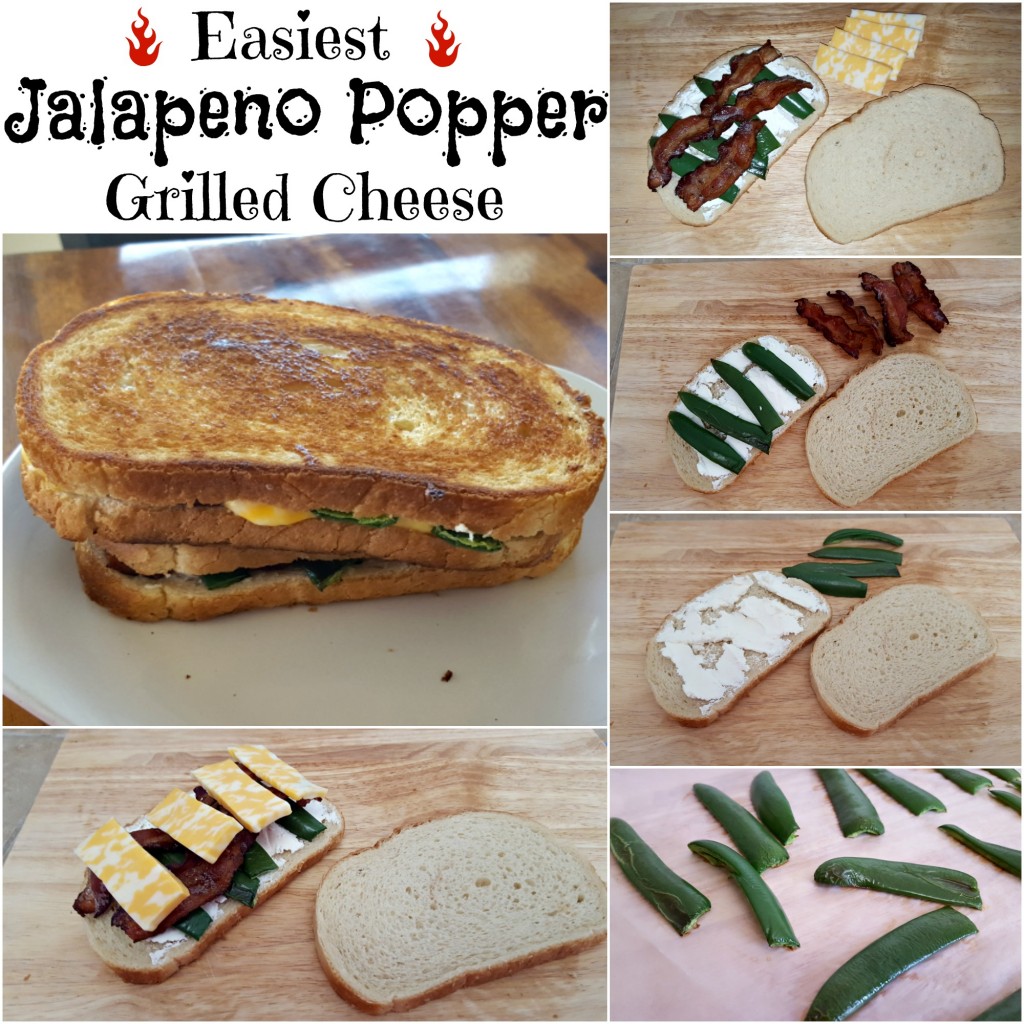 Easiest Jalapeno Popper Grilled Cheese