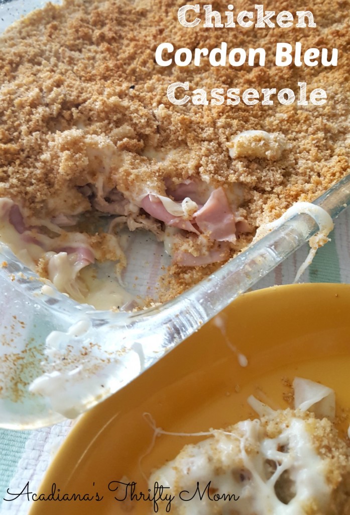 chicken cordon bleu casserole