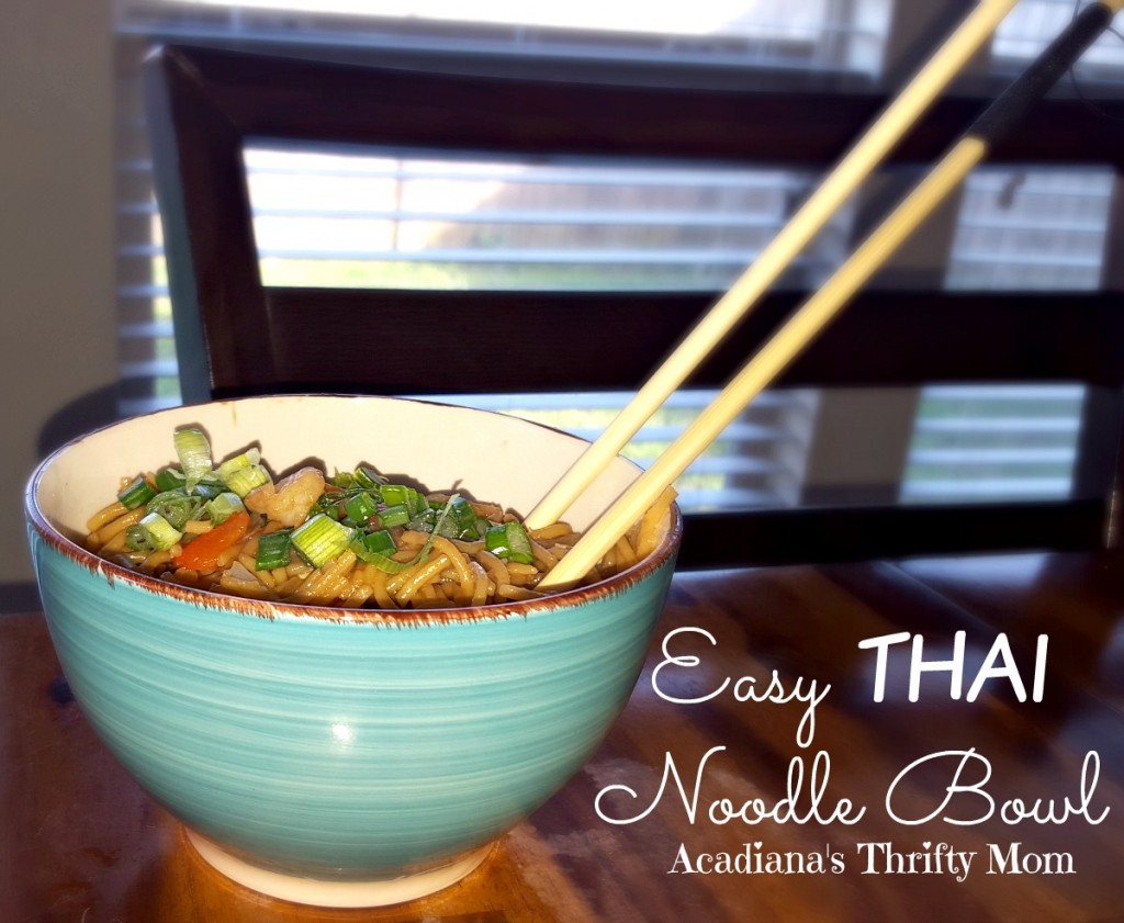 easy thai noodle bowl