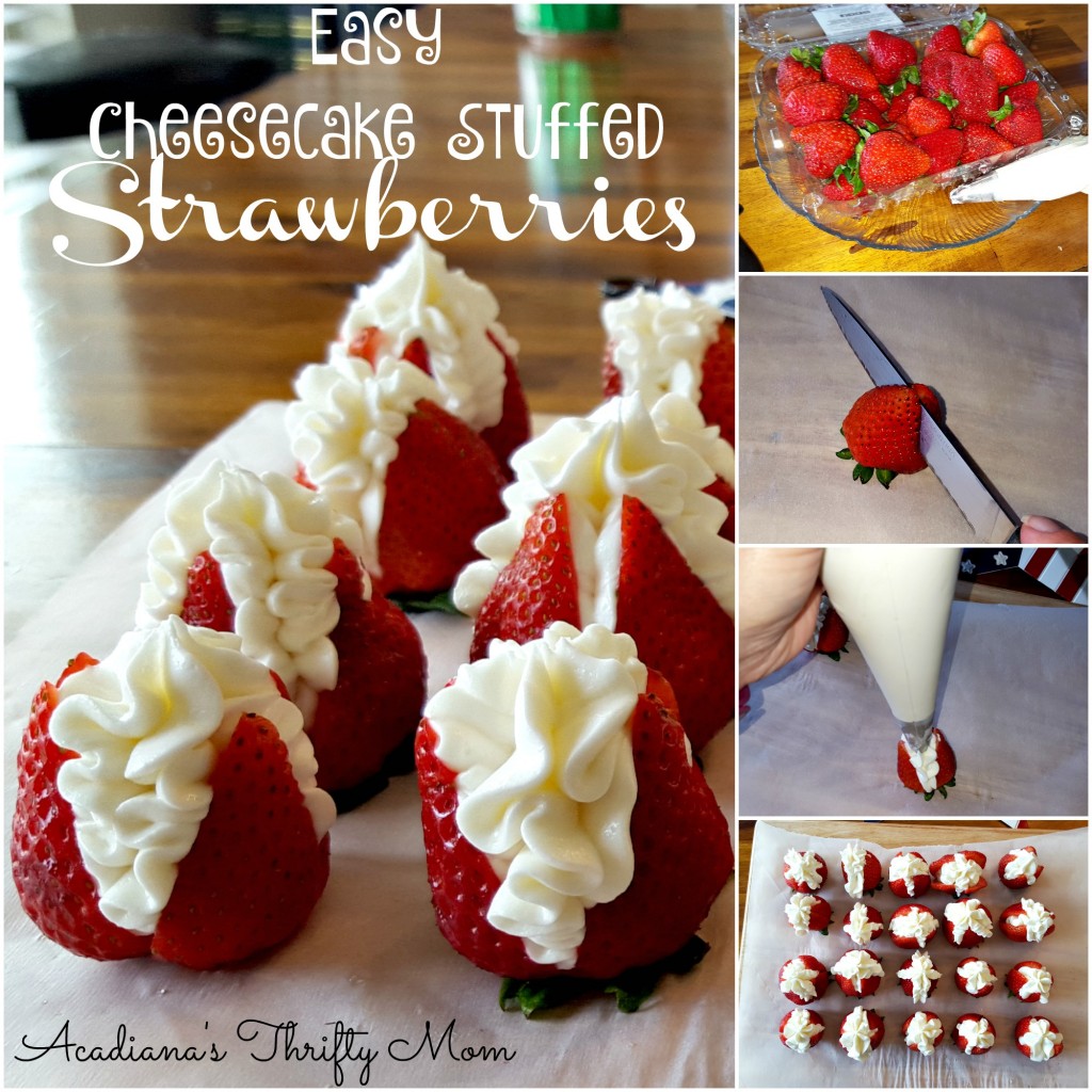 Easy Cheesecake Stuffed Strawberries