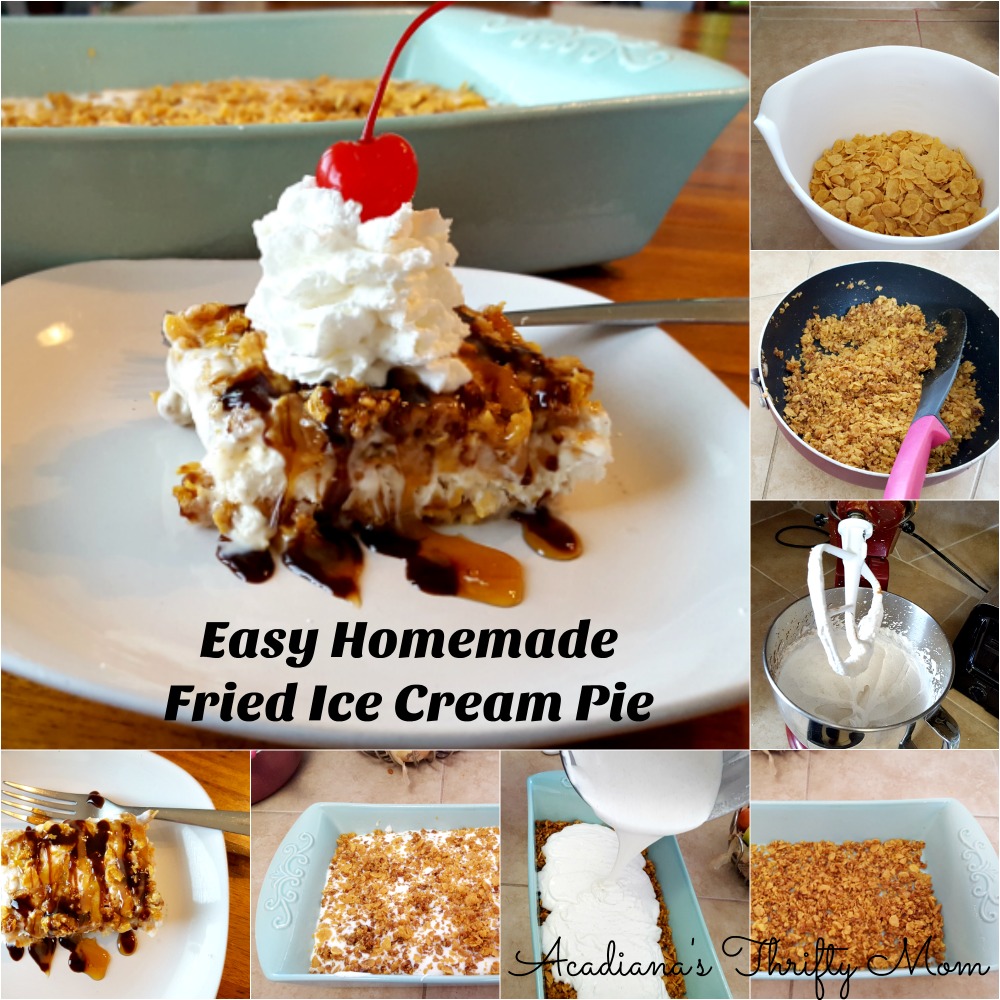 Easy Homemade Fried Ice Cream Pie
