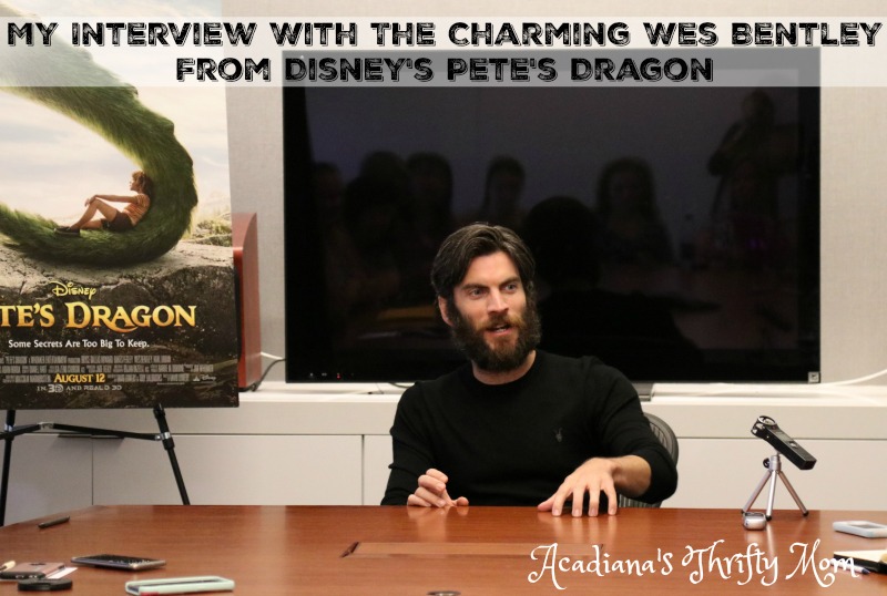 My Interview With The Charming Wes Bentley From Disney's Pete's Dragon #PetesDragonEvent