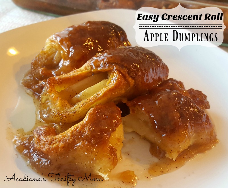 Easy Crescent Roll Apple Dumplings