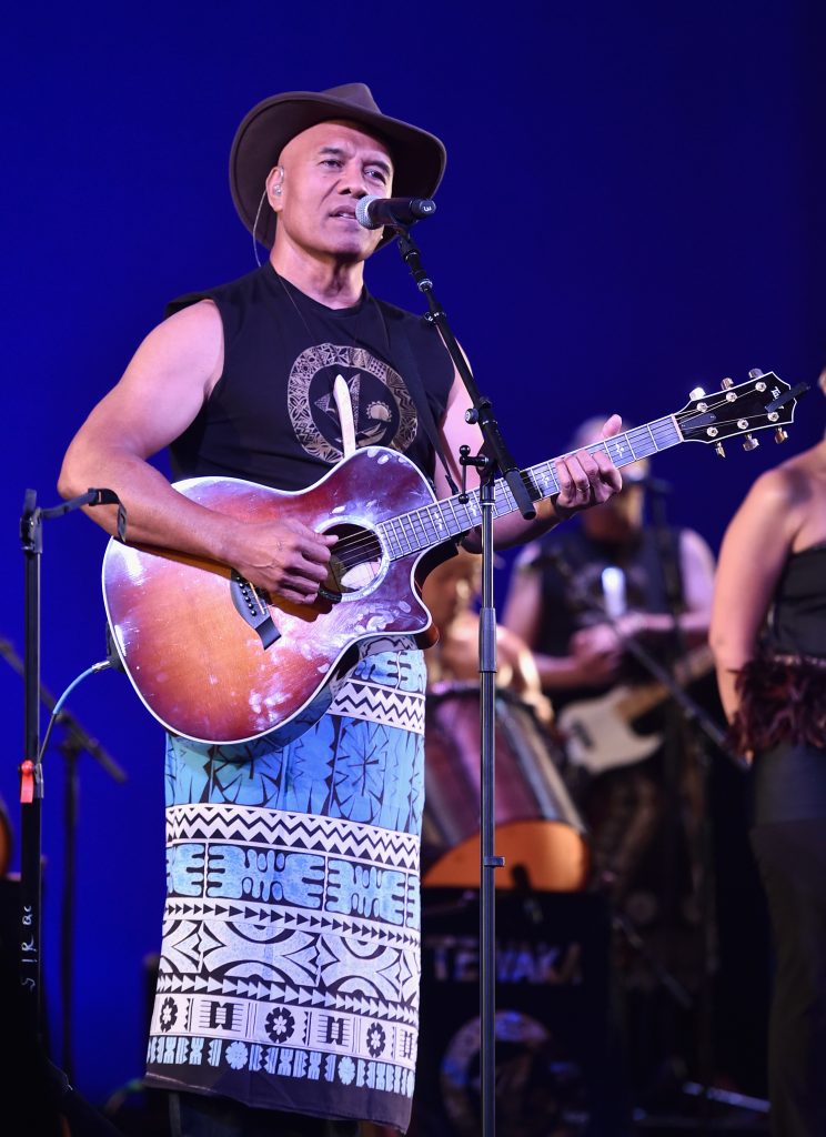 HOLLYWOOD, CA - NOVEMBER 14: Musician Opetaia Foa'i performs onstage at The World Premiere of Disneys "MOANA" at the El Capitan Theatre on Monday, November 14, 2016 in Hollywood, CA. (Photo by Alberto E. Rodriguez/Getty Images for Disney) *** Local Caption *** Opetaia Foa'i