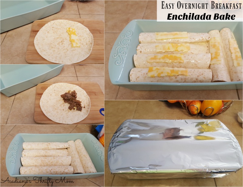 Easy Overnight Breakfast Enchilada Bake