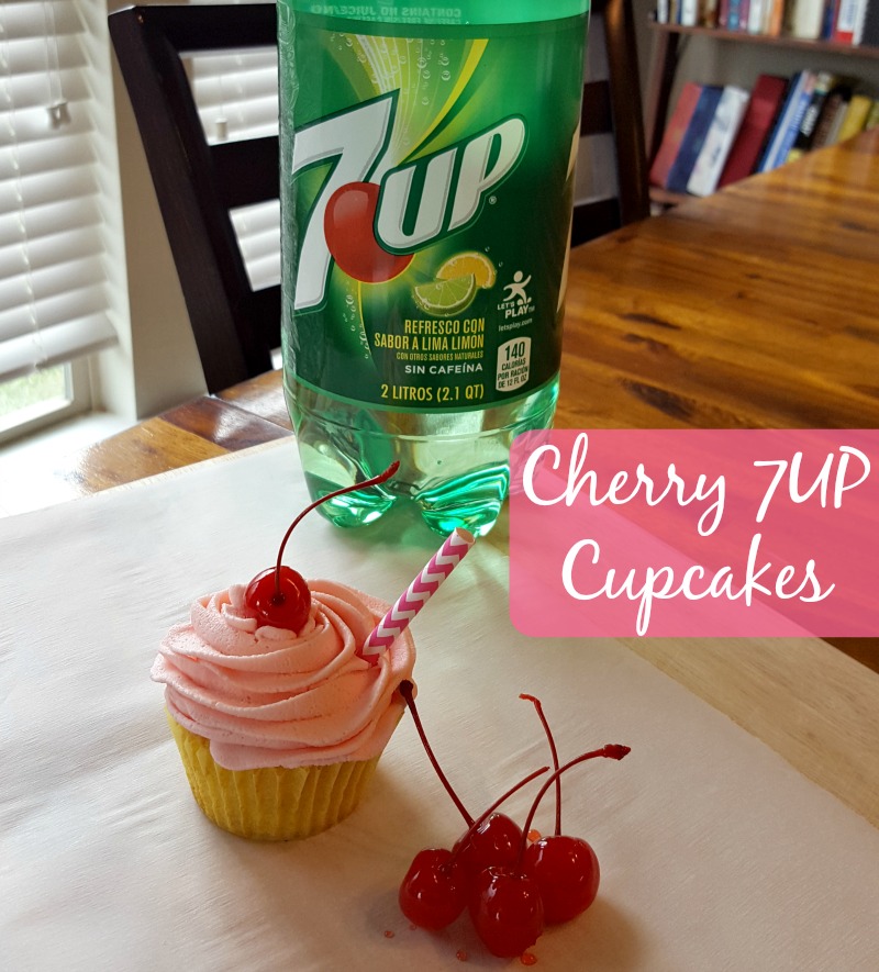 Easy Peasy Cherry 7UP Cupcakes #7Waysto7UP