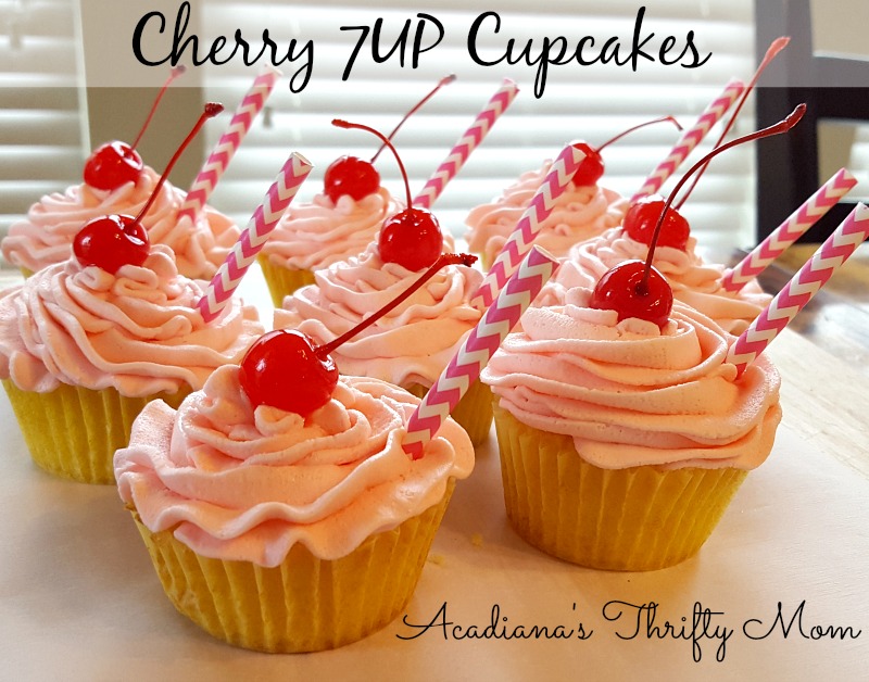 Easy Peasy Cherry 7UP Cupcakes #7Waysto7UP