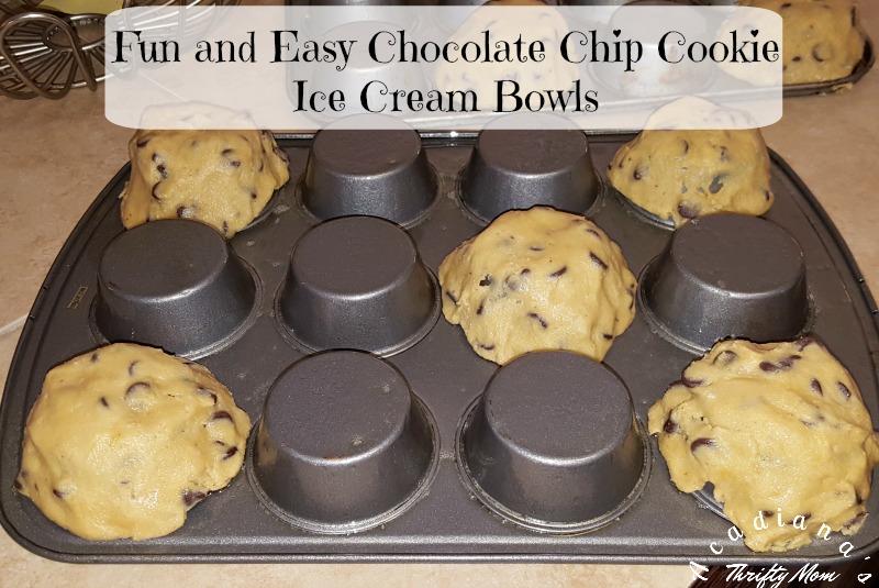 Fun and Easy Chocolate Chip Cookie Ice Cream Bowls