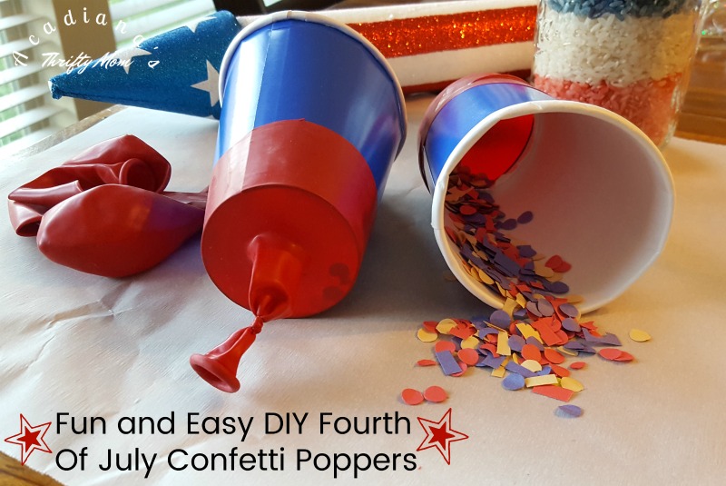 Fun and Easy DIY Fourth Of July Confetti Poppers