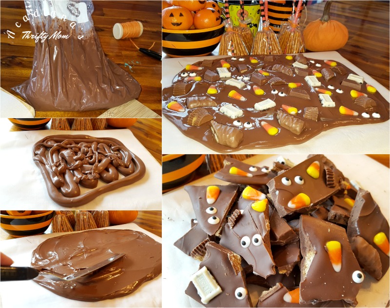 Easy Peasy Leftover Halloween Candy Bark