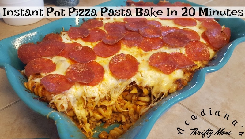 Instant Pot Pizza Pasta Bake In 20 Minutes