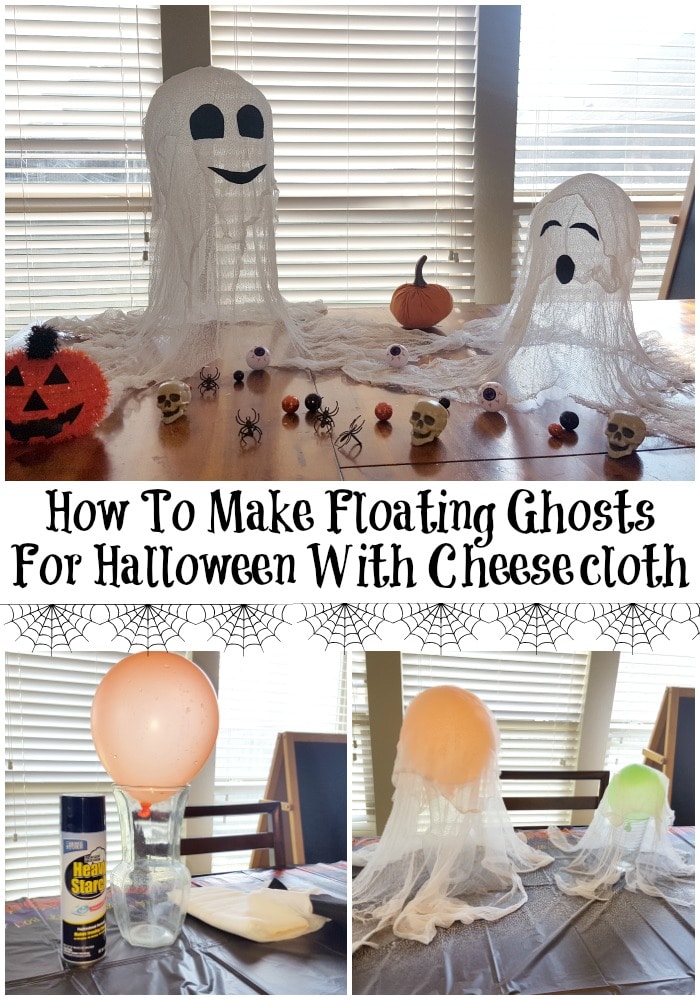 Floating Fabric Ghost Tutorial: Quick and Easy No-Sew Halloween Decoration  - The Fabric Fox