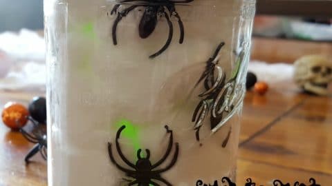 How To Make A Glowing Jar Full Of Spider Eggs For Halloween