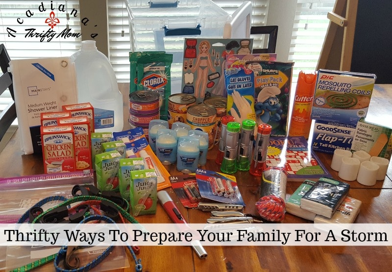 Thrifty Ways To Prepare Your Family For A Storm