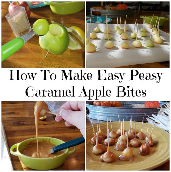 How To Make Easy Peasy Caramel Apple Bites