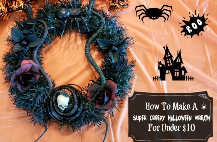 How To Make A Super Creepy Halloween Wreath For Under $10