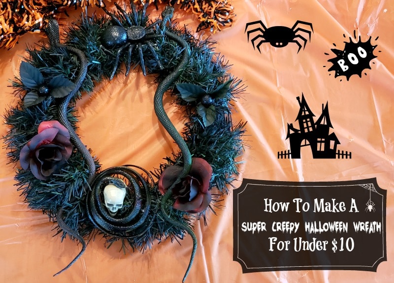 How To Make A Super Creepy Halloween Wreath For Under $10