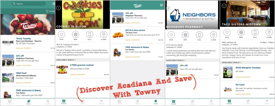 Discover Acadiana And Save With Towny