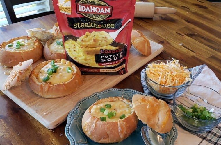 Celebrate National Soup Month With These Easy Cheesy Idahoan® Steakhouse® Soup Bowls