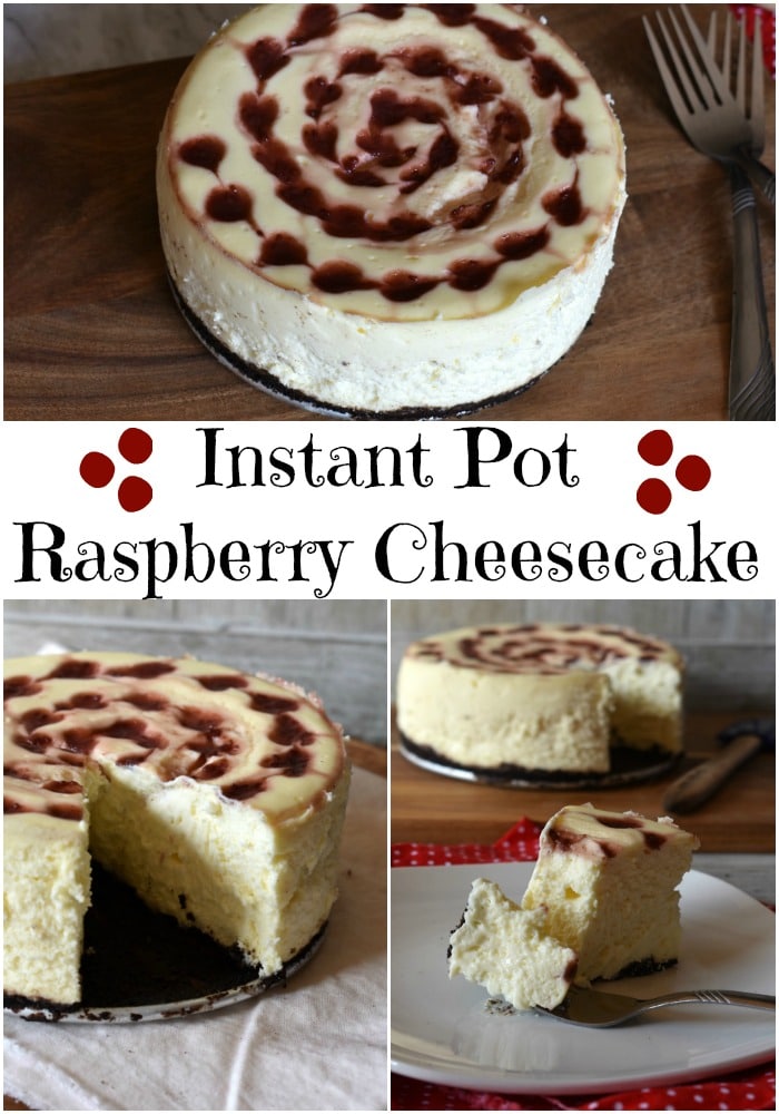 Instant Pot Raspberry Cheesecake