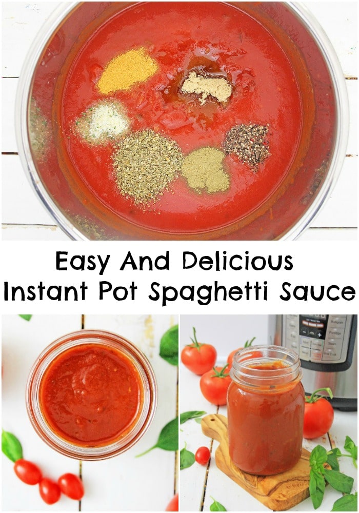 Easy And Delicious Instant Pot Spaghetti Sauce