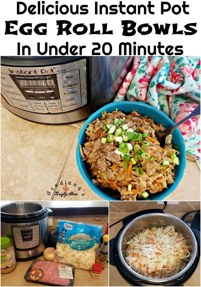 Delicious Instant Pot Egg Roll Bowls In Under 20 Minutes