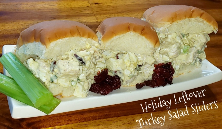 Holiday Leftover Turkey Salad Sliders 