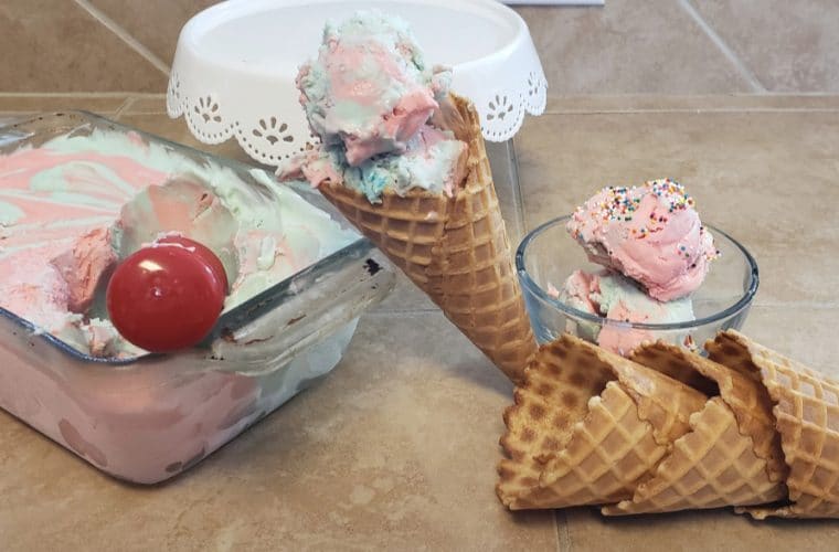 Simple Homemade Kool Aid Unicorn Ice Cream With Just 3 Ingredients